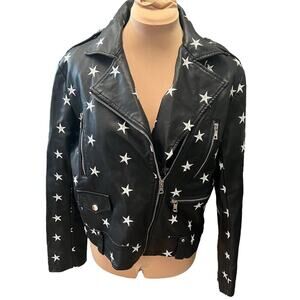 Noize Black Star-Patterned Jacket